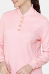 Zivame Cozy Ribbed Viscose Blend Waffle Loungewear Set - Pale Blush — thumbnail 5